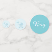 ベビー鳥男の赤ちゃんテーブル紙吹雪 コンフェッティ (裏面)