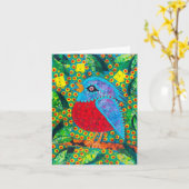 ベビー鳥 カード (黄色い花)