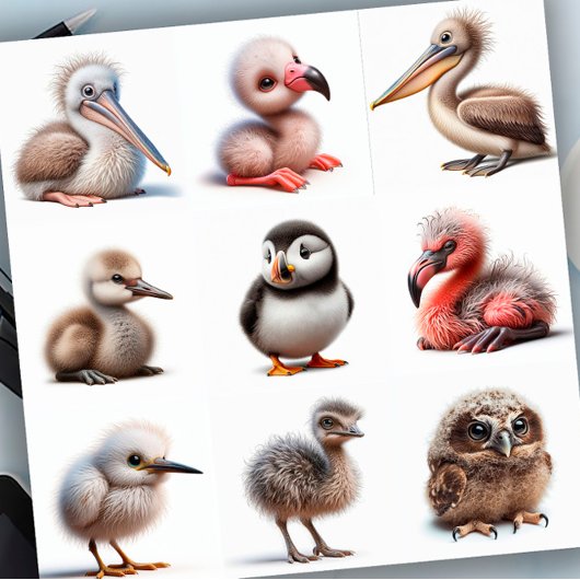 ベビー鳥 シール