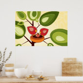 ベビー鳥 ポスター (キッチン)