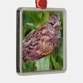 ベビー鳥 メタルオーナメント (右)