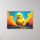 ベビー鶏 キャンバスプリント (正面)