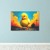 ベビー鶏 キャンバスプリント (インサイチュ (ウッドフロア))