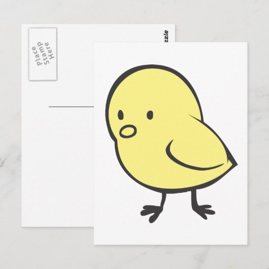 ベビー鶏 ポストカード (正面/裏面)