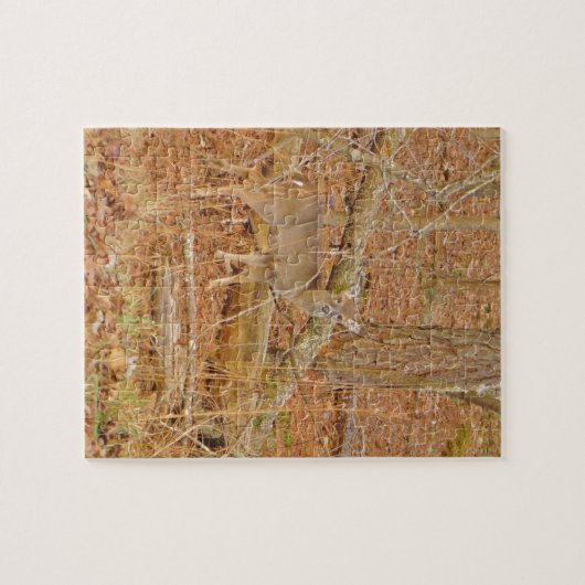 ベビー鹿の初冬 ジグソーパズル (横)