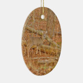 ベビー鹿の初冬 セラミックオーナメント (右)