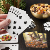 ベビー鹿の子豚の写真 トランプ (インサイチュ)