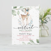 ベビー鹿スター葉ズヴァーチャルベビーシャワー 招待状 (スタンド正面)