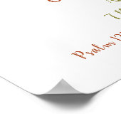 ベビー鹿パーソナライズされたベビー発表子供部屋 ポスター (角)