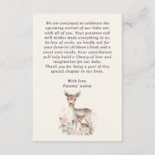 ベビー鹿マザー森林動物の本ベビー エンクロージャーカード (正面)