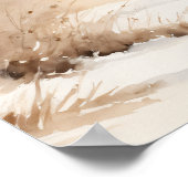 ベビー鹿ワイルドベビー動物ベビーシャワー歓迎 ポスター (角)