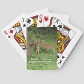 ベビー鹿引用文ことわざ トランプ (裏面)