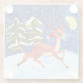 ベビー鹿 ガラスコースター (裏面)