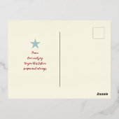 ベビー鹿&スターズジョーズトゥザワールド 箔シーズンポストカード (裏面)