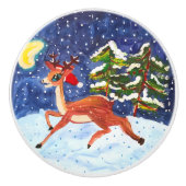 ベビー鹿 セラミックノブ (正面)