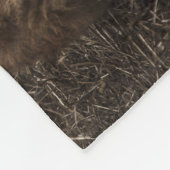 ベビー鹿 フリースブランケット (角)