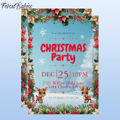 ベビー鹿、子鹿、シカ、シカ、フローラトナカイ🦌 🎄雪 シーズンカード