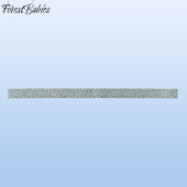 ベビー鹿、子鹿、シカ、トナカイ🦌🎄ブルー、スノーフレーク サテンリボン