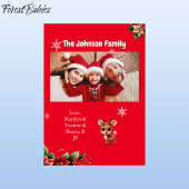 ベビー鹿、子鹿、雌鹿、フローラトナカイ🦌 🎄赤 シーズンカード