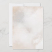 ベビー鹿 | 水彩少女の赤ちゃんシャワー 招待状 (裏面)