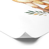 ベビー鹿 水彩画 ぬりえ 印刷 デジタルプリント ポスター (角)