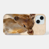 ベビー鹿 iPhone 15ケース (裏面横)