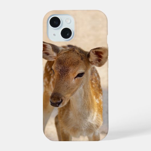 ベビー鹿 iPhone 15ケース (裏面)