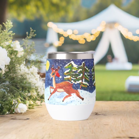 ベビー鹿inサンタハット「Art by Kids」 (ウェディング)