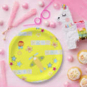 ベビー黄機飛行機紙プレート ペーパープレート (パーティー)