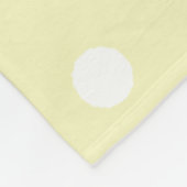 ベビー黄水玉模様 フリースブランケット (角)