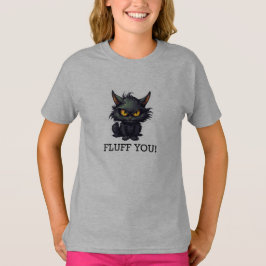 ベビー黒猫デザイン – 女子Tシャツ Tシャツ