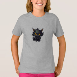 ベビー黒猫デザイン – 女子Tシャツ Tシャツ