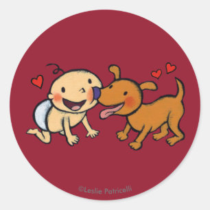 ベビー鼻のキスは犬から ラウンドシール