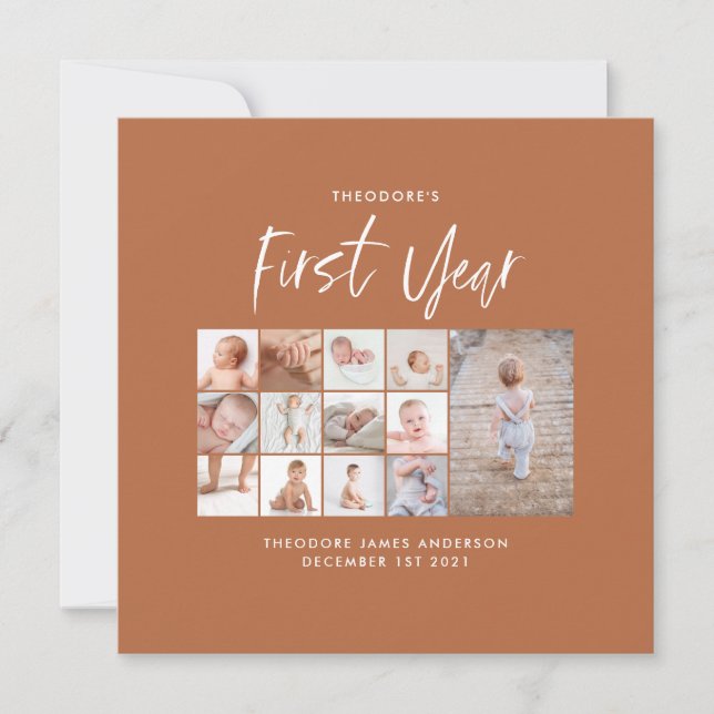 ベビー1年目のフォトコラージスクリプトterracotta (正面)