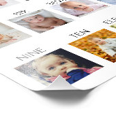 ベビー1年目のポスター フォトプリント            (角)