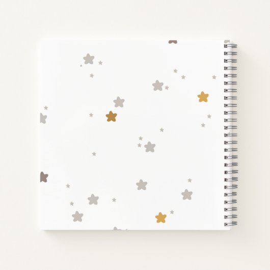 ベビー1年目の名前をカスタムする妊娠ジャーナル ノートブック (裏面)