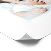 ベビー1年目の誕生日記念写真コラージュ ポスター (角)