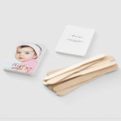 ベビー1歳誕生日お礼 Elegant Script スワッシュ ハンドファン (組立なし)