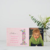 ベビー1st誕生日ありがとうフォトカード サンキューカード (スタンド正面)