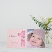 ベビー1st誕生日ありがとうフォトカード サンキューカード (スタンド正面)