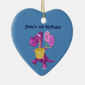 ベビー1thバースデーキュートドラゴンオーナメント セラミックオーナメント (右)