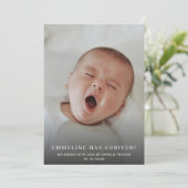 ベビー2フォト誕生 案内状 (スタンド正面)