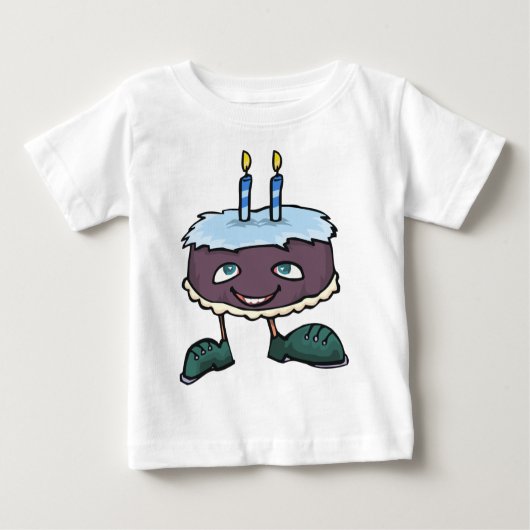 ベビー2歳誕生日 ベビーTシャツ (正面)