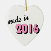 ベビー2016ピンク セラミックオーナメント (右)