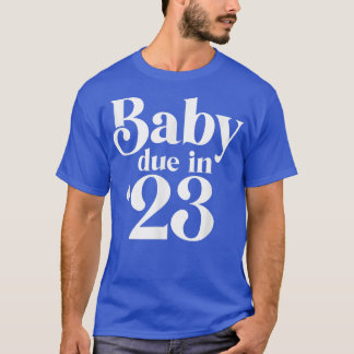 ベビー2023年のママが妊娠アナウンスメントになる Tシャツ