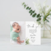 ベビー2 Photos Greeneryフローラありがとう誕生 案内ポストカード (スタンド正面)