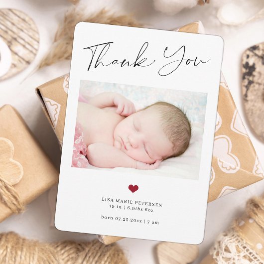 ベビー3感謝してい写真作成の発表 ノートカード