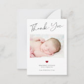 ベビー3感謝してい写真作成の発表 ノートカード (正面)