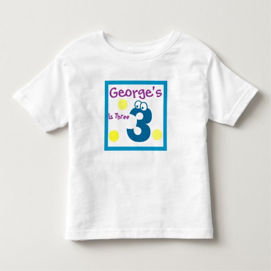 ベビー3歳、ベビー3歳 トドラーTシャツ (正面)