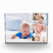 ベビー4フォトコラージグジグザグフォトストリップ フォトブロック (正面)